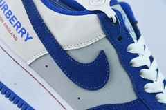 Imagem do Tênis Nike Air Force 1 Low '07 Burberry Navy Blue Grey White