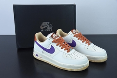 Tênis Nike Air Force 1 Low '07 LV8 Milk White Purple Dark Orange