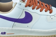 Tênis Nike Air Force 1 Low '07 LV8 Milk White Purple Dark Orange - Loja Princípios