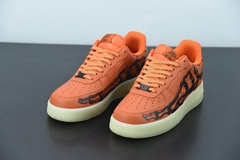 Tênis Nike Air Force 1 Low Orange Skeleton Halloween na internet