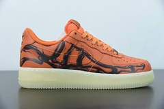 Tênis Nike Air Force 1 Low Orange Skeleton Halloween - comprar online
