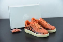 Tênis Nike Air Force 1 Low Orange Skeleton Halloween