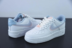 Tênis Nike Air Force 1 Low '07 White Pink Blue - comprar online