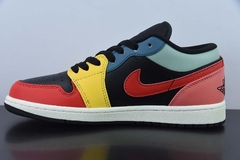 Tênis Jordan 1 Low SE Black Multi-Color na internet