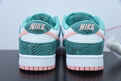 Tênis Nike Dunk Low Snakeskin Washed Teal Bleached Coral - loja online