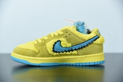Tênis Nike SB Dunk Low Grateful Dead Bears Opti Yellow na internet