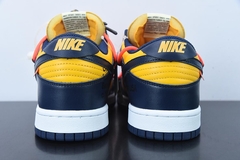 Tênis Nike Dunk Low Off-White University Gold Midnight Navy - loja online