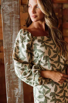 VESTIDO LINHO BORDADO - comprar online