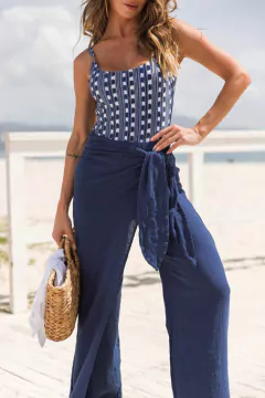 CALÇA AMARRAR GAZE AZUL - comprar online