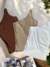 Kit 3 Manga Nula Caneladas Femininas Bege/Marrom/Branco - comprar online