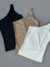 Kit 3 Manga Nula Caneladas Femininas Bege/Branco/Preto - comprar online