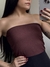 Top Faixa Feminino - Marrom Canelado - comprar online
