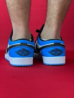 AIR JORDAN 1 LOW AZUL BRANCO E PRETO NACIONAL S na internet