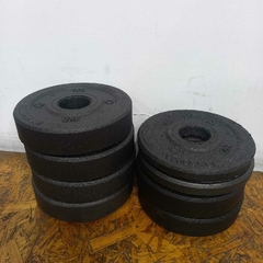 Kit Discos BUMPER ECOfraccionado olímpicos de 14 kg - Maxxuma