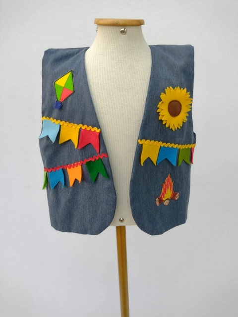 Colete Junino Jeans
