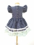 Vestido Poá Azul Marinho - comprar online