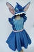 Vestido Monstrinho Azul - Nathy Fantasias