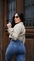 Calça flare jeans na internet