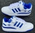 adidas fórum low (branco azul) na internet