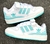 adidas forum low (branco verde água)