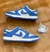 nike dunk low (branco azul)