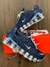 nike shox 12 molas (azul marinho prata)