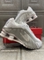 nike shox R4 (branco prata)