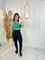 Conjunto Calça Legging + Top Bicolor Poliamida
