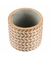 Imagem do Vaso Cimento Marcas Pneu Branco 6.5x7.5x7.5cm