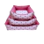 Kit 3 Camas Pet Quadrada com Zíper Premium - Rosa