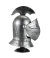 Enfeite Capacete Cavaleiro Medieval Prateado 46x32x20cm - comprar online