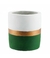 Vaso Cimento Base Verde 9x8x8cm
