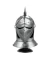 Enfeite Capacete Cavaleiro Medieval Prateado 46x32x20cm