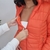 Jaqueta Feminina Bobojaco Forrada Touca Removível - Laranja na internet