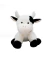Vaca Branca Manchas Pretas 44cm - Pelúcia