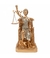 Dama Da Justiça Rosê Sentada 25.5cm - Enfeite Resina