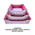 Kit 3 Camas Pet Quadrada com Zíper Premium - Rosa - comprar online
