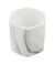 Vaso Porcelana Hexagonal Detalhes Preto Estilo Mármore 8.5x8.5x8.5cm na internet