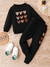 Conjunto Outono para Meninas – Agasalho com Estampa de Coração