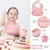 Kit 8 Peças de Silicone para Alimentação de Bebês – Seguro, Prático e Durável