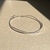 Bracelete Oval Ondulado Prata {925}