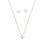 CONJUNTO BRINCO E CORRENTE PONTO LUZ 6MM- ZARP