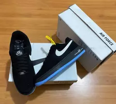 TÊNIS AIR FORCE 1 BLACK BLUE - comprar online