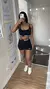 KIT PRO PRETO - TOP + SHORTS + LEGGING na internet