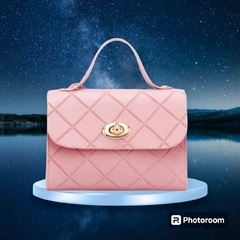 Mini Bolsa crossbody quadrada listrada feminina - loja online