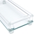 Bandeja Decorativa de Vidro c/ Pé Retangular - 33x12x6cm na internet