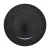 Sousplat Basic Preto Unidade com o diâmetro de 33 cm