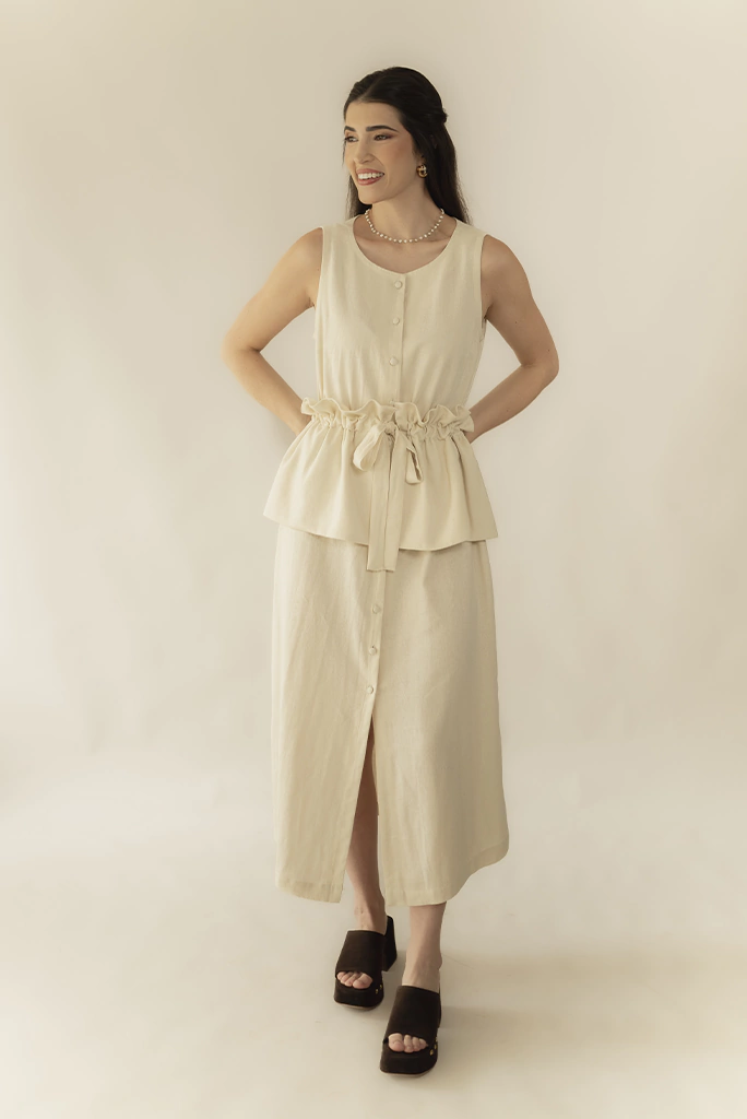 VESTIDO LINHO ABRAÇO