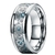 Imagem do Fdlk 8 cores 8mm masculino aço inoxidável dragão anel incrustado vermelho ver