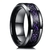 Fdlk 8 cores 8mm masculino aço inoxidável dragão anel incrustado vermelho ver - Santo Stylo